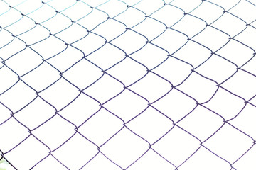Mesh netting, partial blur, isolate on a white background.