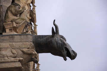 une gargouille de la cathédrale de Reims