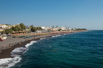 Beach in Santorini island