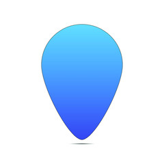 Simply but amazing vector geolocation map pin. good for show your place, destination or for brand logo. Flat design. From geotag set