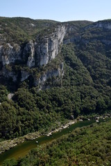 Naklejka premium Beautiful canyon of Ardèche in Southern France