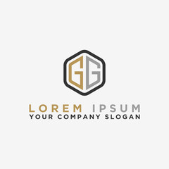 Inspiring company logo designs from the initial letters of the GG logo icon. -Vectors