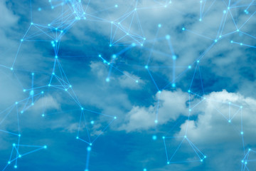 network social online, cloud storage, data machine deep learning, robotic ai science net web, neuron brain, futuristic connecting computing, digital technology system