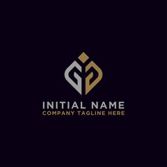 Inspiring company logo designs from the initial letters of the GG logo icon. -Vectors