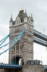 Fototapeta na wymiar London bridge english architecture outdoor main attraction