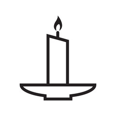 candle icon vector design template