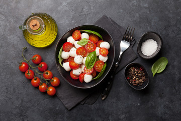 Fresh classic caprese salad