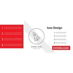 rocket icon creative design templat