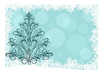 Christmas design with snowflakes and place for text Vector Design illustration element for websites, blogs, advertisements, flyers, posters, backgrounds, business cards, logo, articles, and tri-folds	