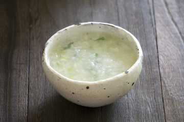 お粥　rice porridge(congee) 