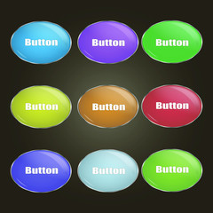 Simply button, green and blue. good for any act like download or whar you choose you choose. Isolated on white background with space for writing. most relevant color