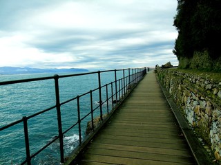 Naklejka premium Beautiful bay with colorful houses in Portofino, Liguria, Italy