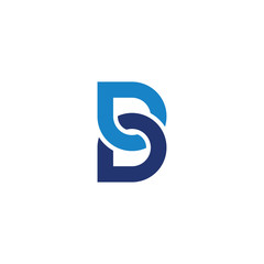 lines that make up the letter b logo template