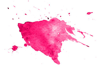 Colorful abstract watercolor texture with splashes and spatters. Modern creative watercolor background for trendy design.