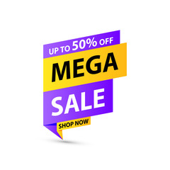 Sale tag. Special offer, big sale, discount, best price, mega sale banner. Shop or online shopping. Sticker, badge, coupon, store. Vector Illustration.