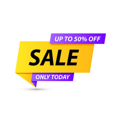 Sale tag. Special offer, big sale, discount, best price, mega sale banner. Shop or online shopping. Sticker, badge, coupon, store. Vector Illustration.