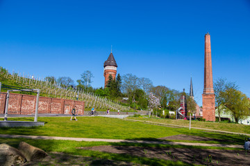 Fototapeta premium Wasserturm in Burg bei Magdeburg, Am Weinberg