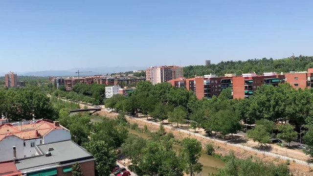 Paysage urbain &agrave; Madrid, Espagne
