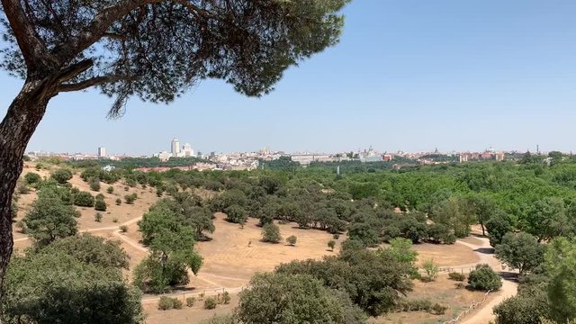 Parc Casa de Campo &agrave; Madrid, Espagne