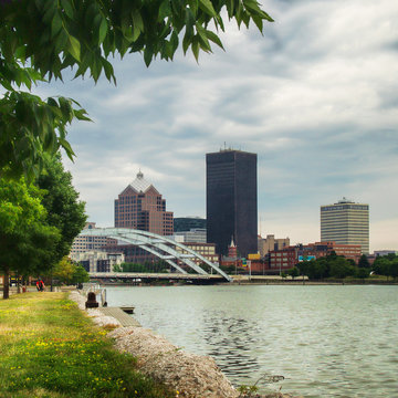 Rochester From Riverbank