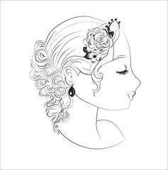 beautiful girl profile