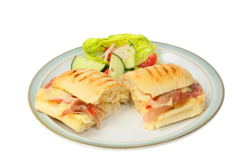 Meat and cheese panini