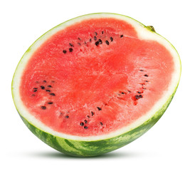 ripe watermelon isolated on a white background