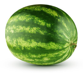ripe watermelon isolated on a white background - 282313464