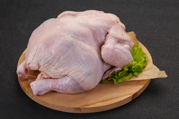 Raw chicken ready for cooking