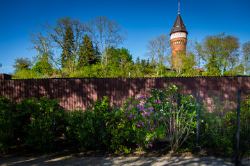 Wasserturm in Burg, Kleinstadt in Sachsen-Anhalt, Jeriochower Land, Deutschland