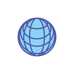sphere browser technology isolated icon