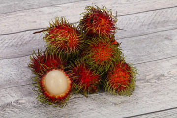 Tropical sweet exotic fruit Rambutan