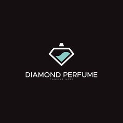 DIAMOND PERFUME LOGO DESIGN UNIQUE