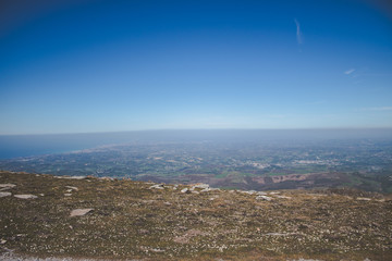 Panoramic view from a mountain