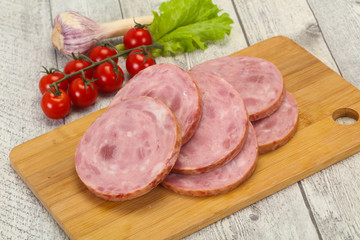 Natural ham made from pork