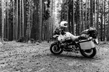 Obraz na płótnie Canvas Motorradtour in den Alpen