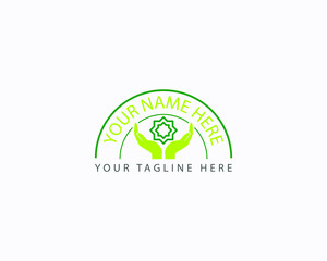 Abstract arabic islamic chartity logo design