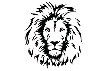 Fototapeta na wymiar Lion Head Logo Vector Template Illustration Graphic Design