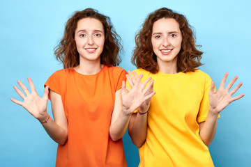 beautiful women denying, rejecting proposition, refusing bad deal offer, disagree with possible...