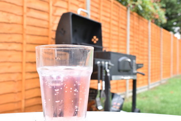 Pink Gin with a BBQ