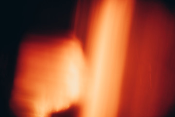 Blurry fire and flames.