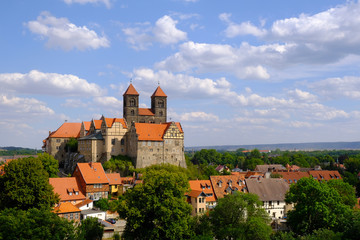 Obraz premium Stiftskirche St. Servatus, Quedlinburg, Deutschland