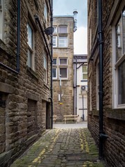 Fototapeta na wymiar narrow street in old town Architecture,Burnley