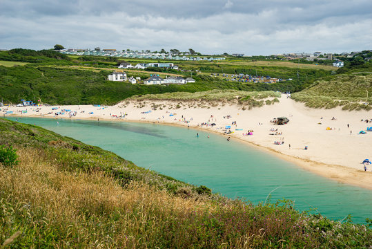 Gannel estuary and Crantock Beach