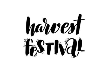 lettering harvest festival