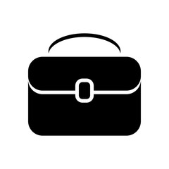 Briefcase modern stylish icon on white background