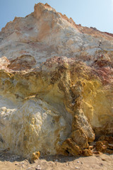 Rich soil full of minerals in Milos