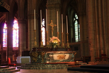 le cœur de la cathédrale de Reims