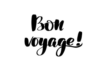 Fototapeta na wymiar lettering bon voyage