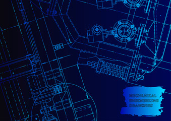 Fototapeta premium Vector engineering illustration